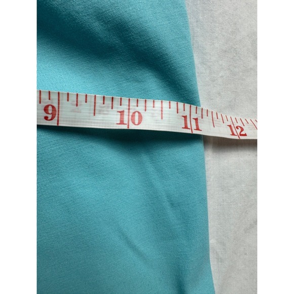 Talbots Womens 10P petite Relaxed Chino Pants Aqua Blue Cotton Blend Cropped - Picture 12 of 14